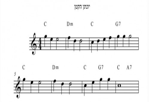 תווים עממי - יונתן הקטן