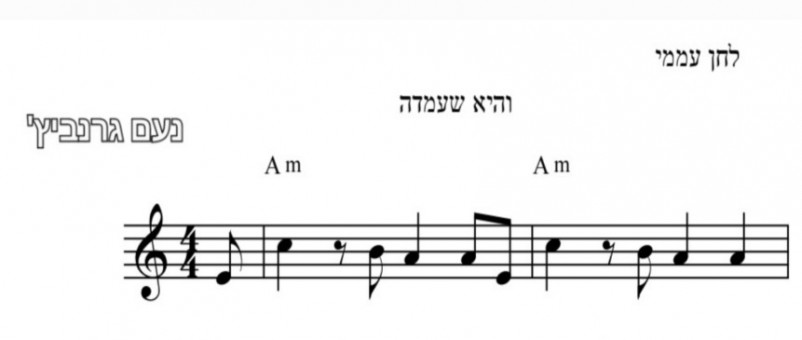 תווים יעקב שוואקי ויונתן רזאל - והיא שעמדה